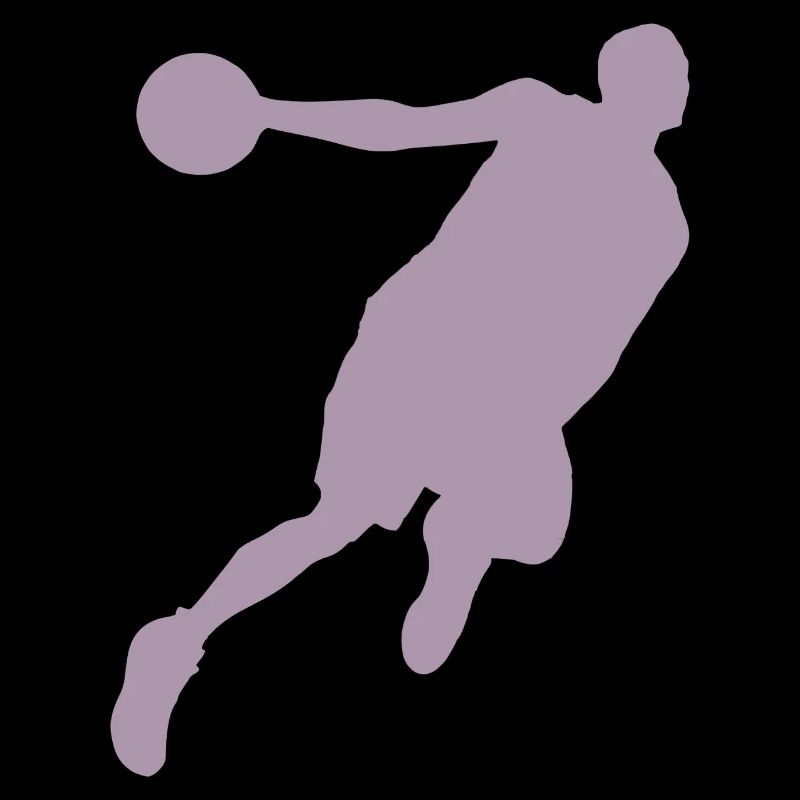 Silhouette de basketteur, design sportif dynamique