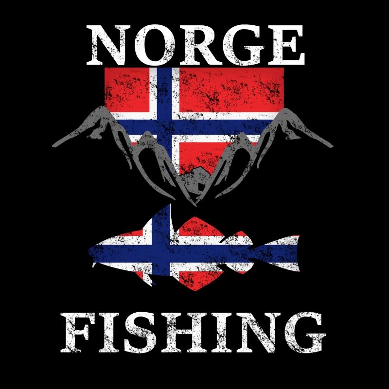 Norvège pêche drapeau montagnes poisson