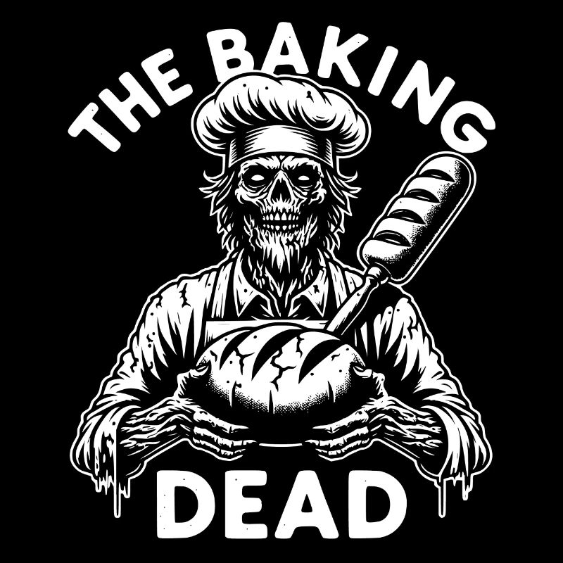 The Baking Dead creepy zombie as a baker
