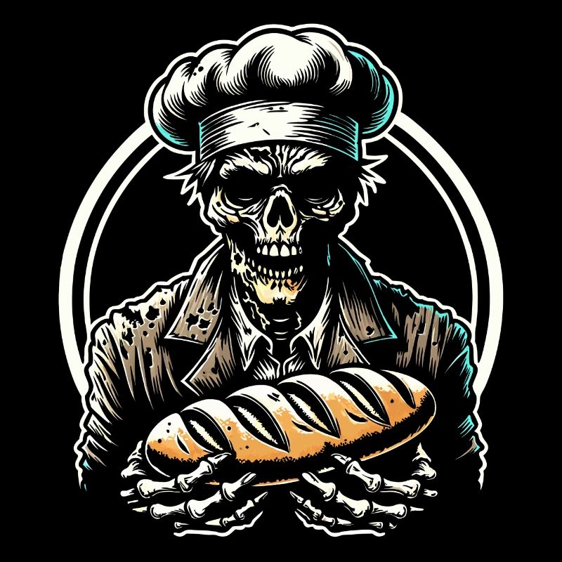 Baking Dead Zombie Bäcker gruseliger Bäcker