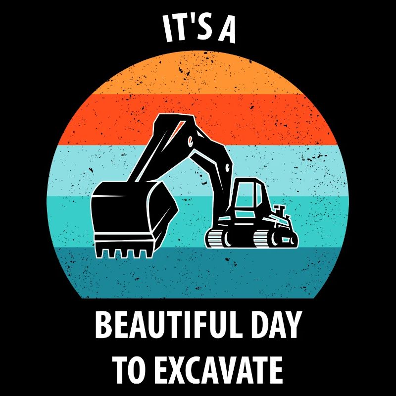 Bagger Baggerfahrer Baggerwagen