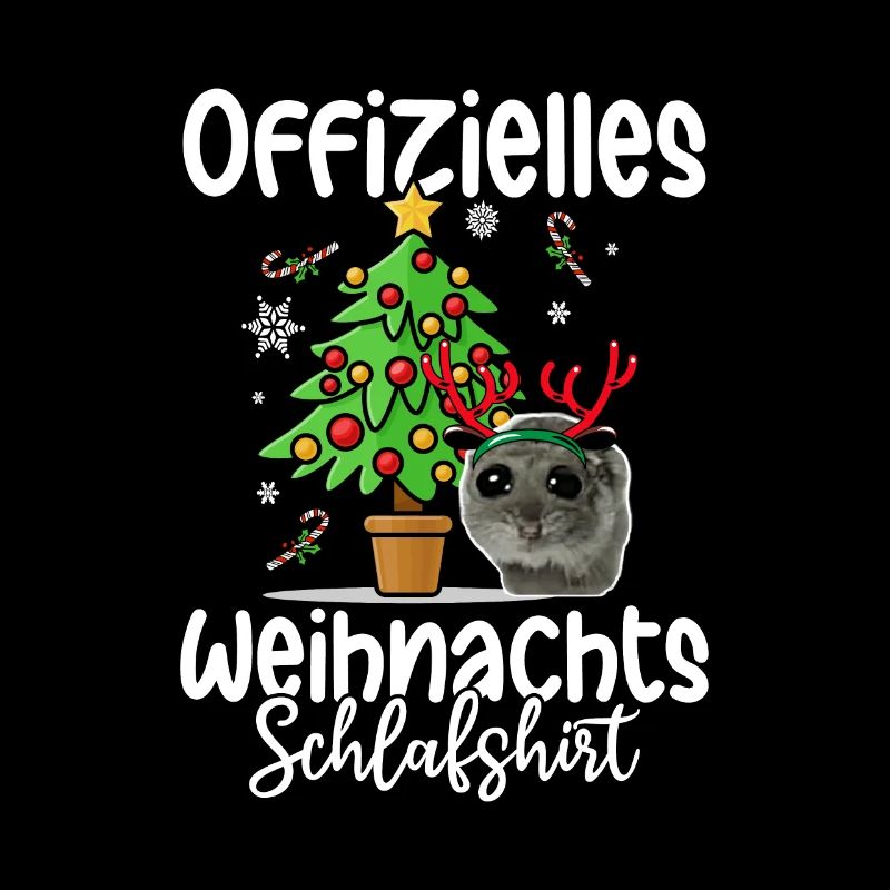 Weihnachts Hamster Schlafshirt