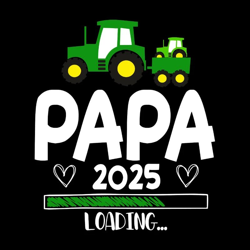 Papa 2025 Traktor Werdender Papa