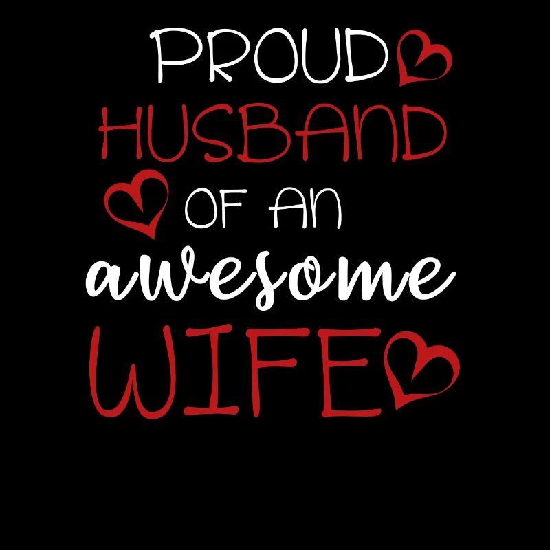 Proud Husband Vater Awesome Wife Geschenk Idee