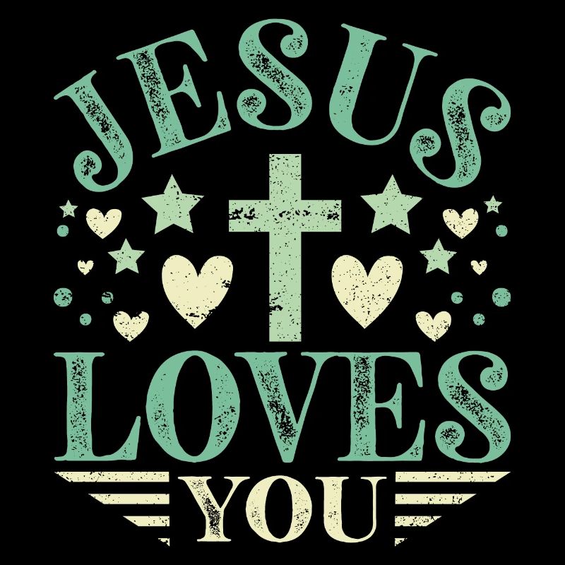 Jesus loves you - Jesus Spruch