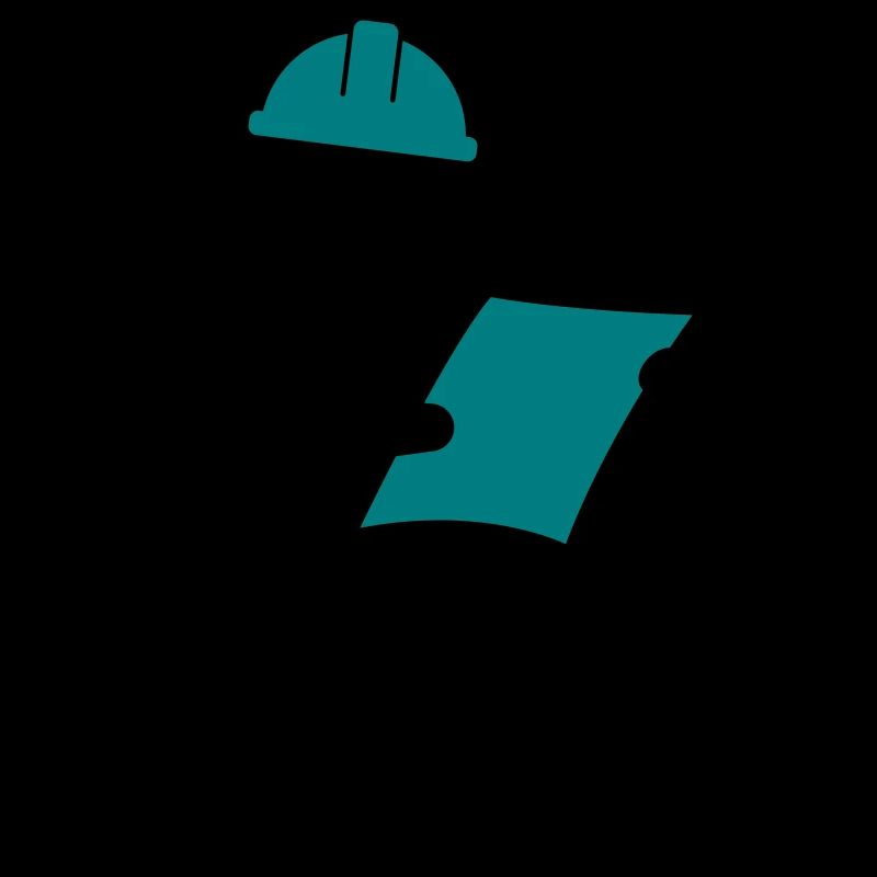 An engineer at a construction site