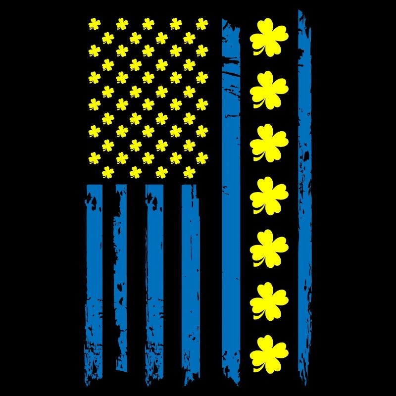 Ukraine Amérique Drapeau Cloverleaf