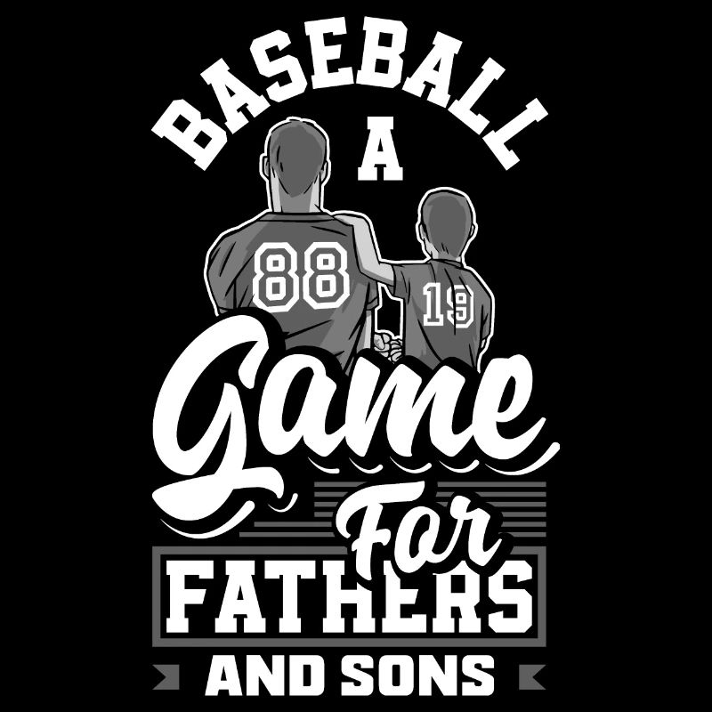 A Game For Fathers And Sons Fathers Day Baseball