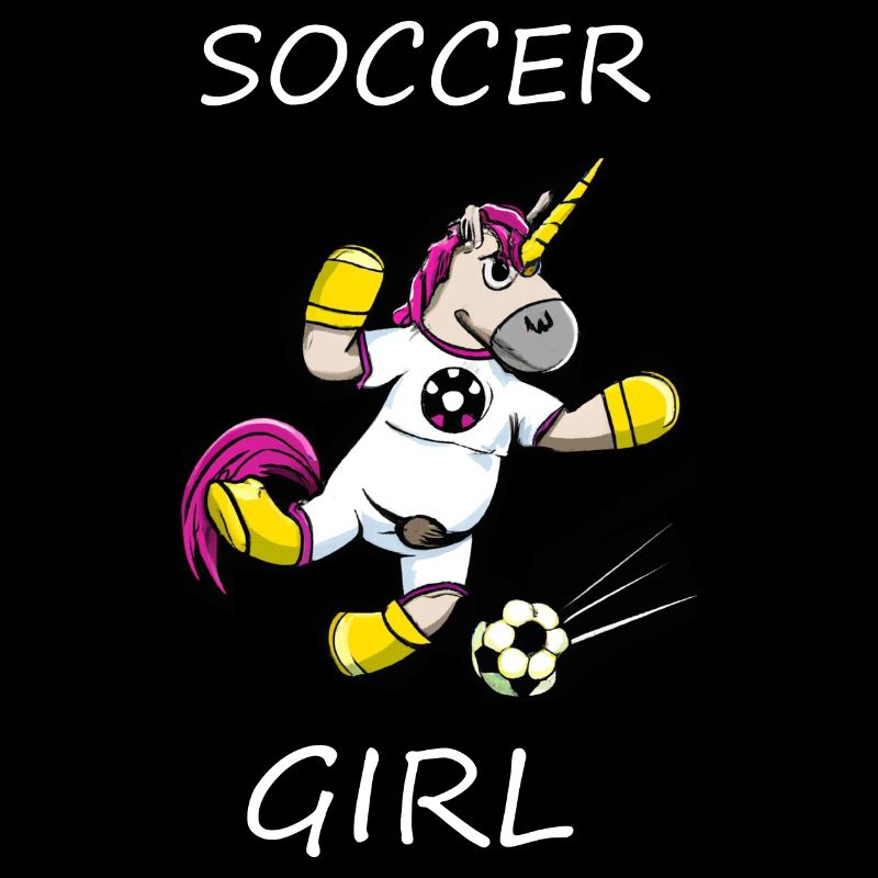 Fußball Einhorn Mädchen Spruch