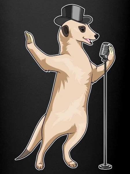 Meerkat Singer Microphone Singing