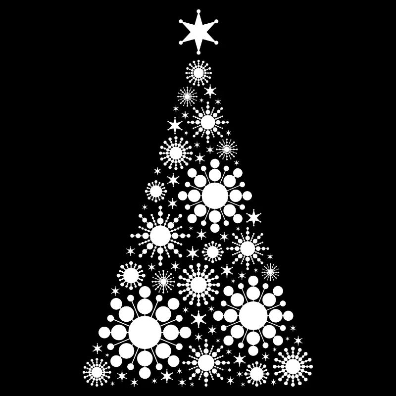 Christmas tree / Christmas tree made of circles