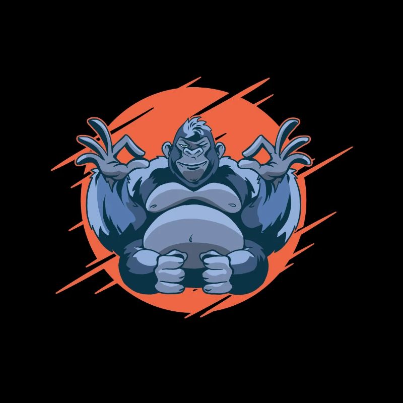 Yoga Gorilla Monkey Zoo