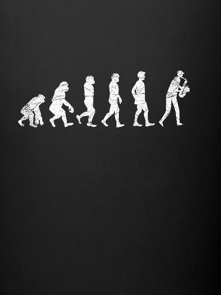 Saxophon Musiker Evolution