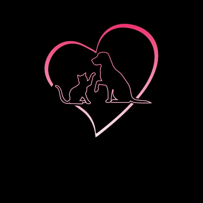 Amour de chat chien