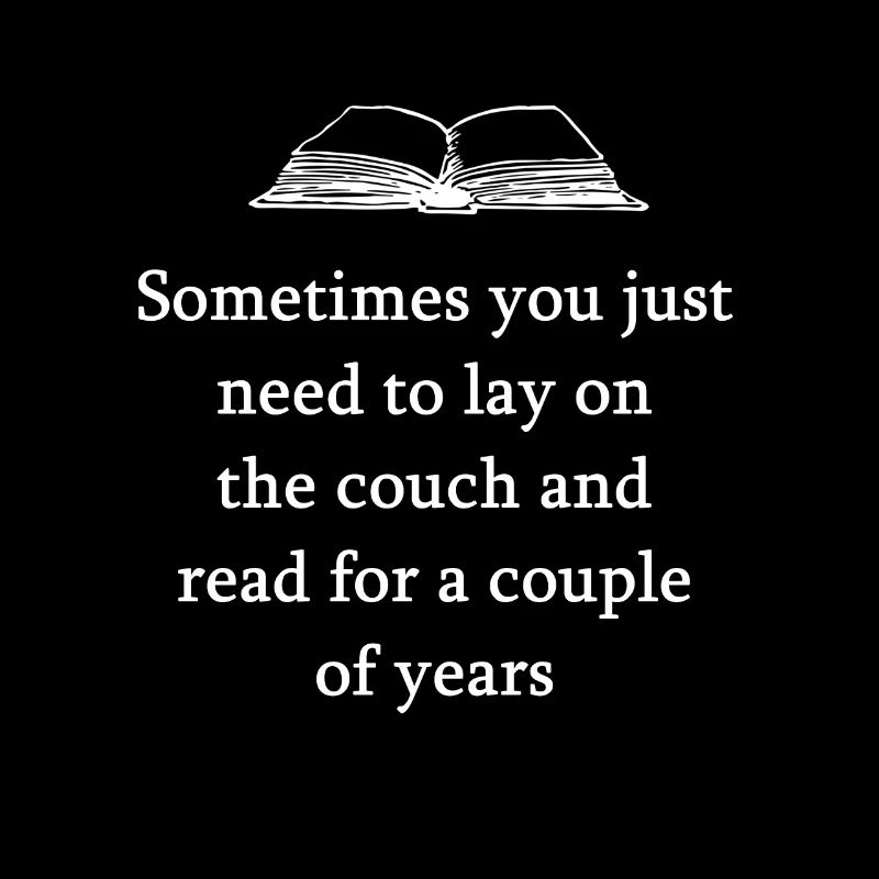 Books reading hobby couch bookworm gift idea