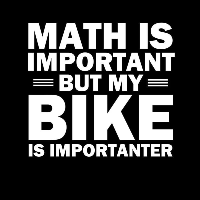 Vélo vélo math nerd vélo de route idée de vélo de montagne