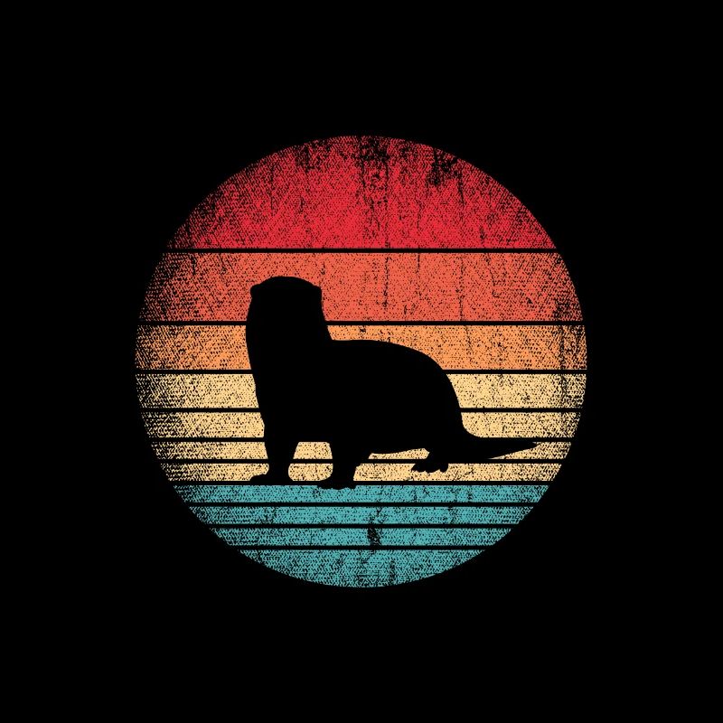 Rongeur loutre rétro