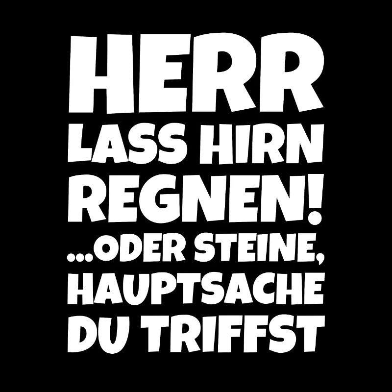 Herr Lass Hirn Regnen! ...oder Steine Hauptsache