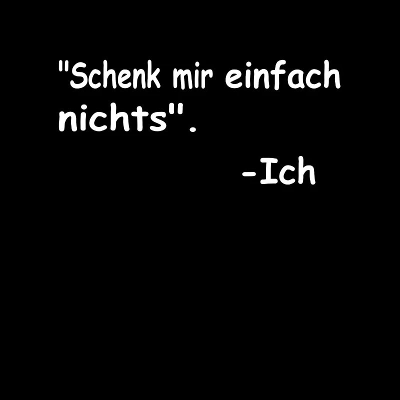 Geburtstagsgeschenk "schenk mir einfach nichts"