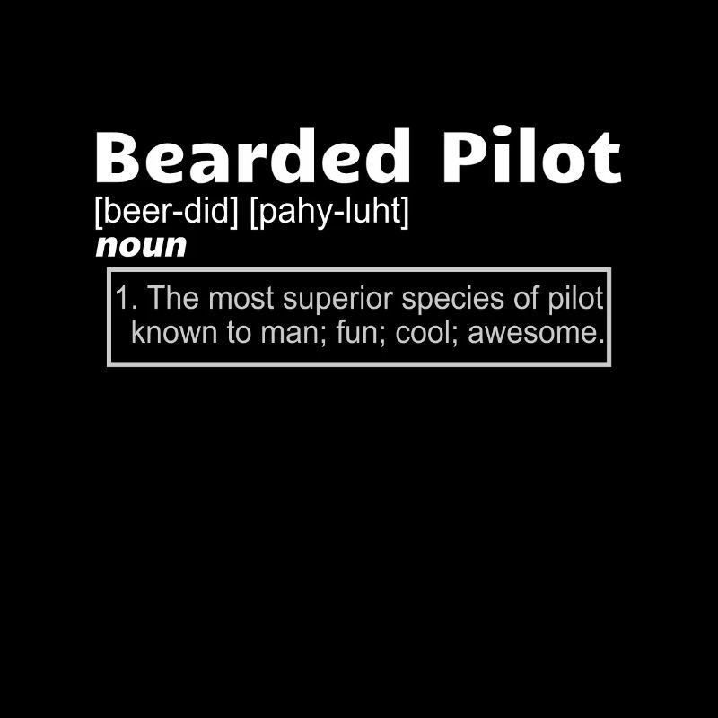 Pilote Aviation Airplane Bearded Pilot Definition