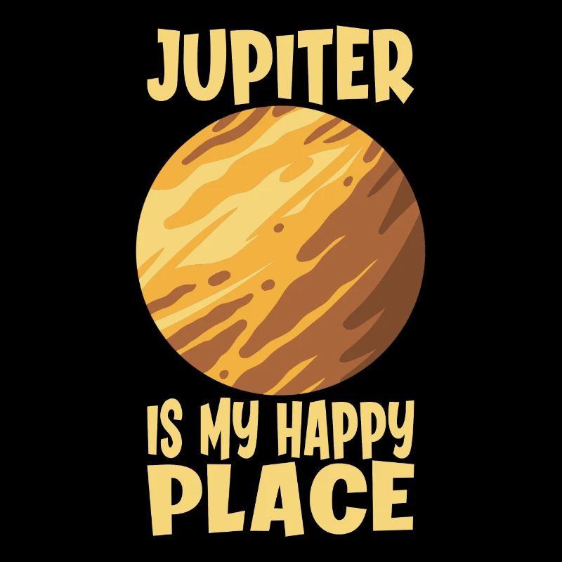 Jupiter est mon endroit heureux Planète Astronome de l’espace