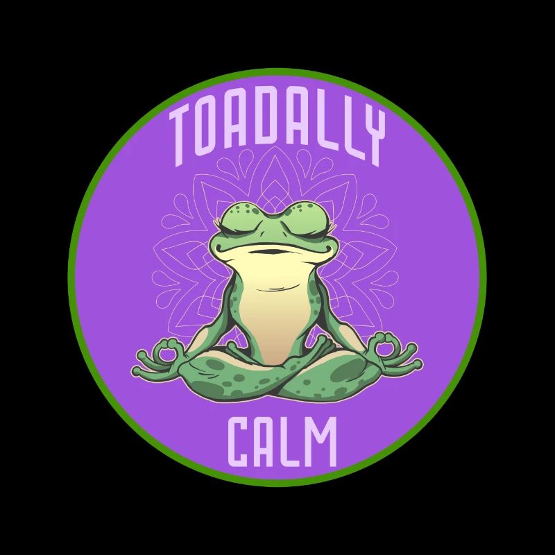 Humour Crapaud et Grenouille, Toadally Calm