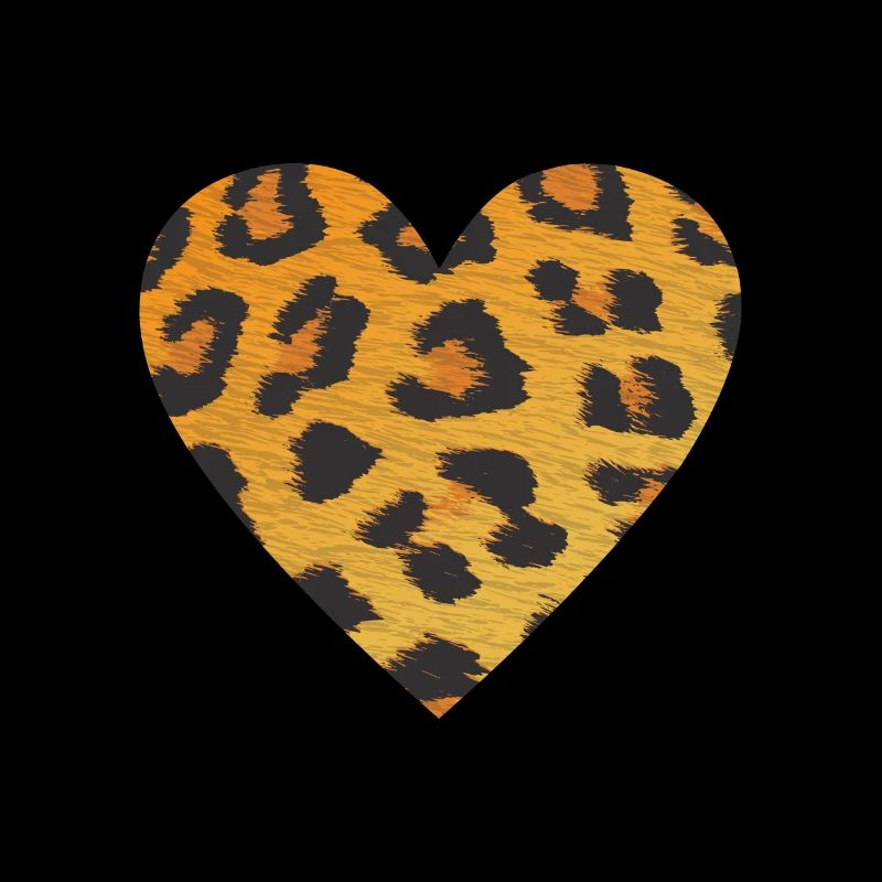 Heart Leopard Print