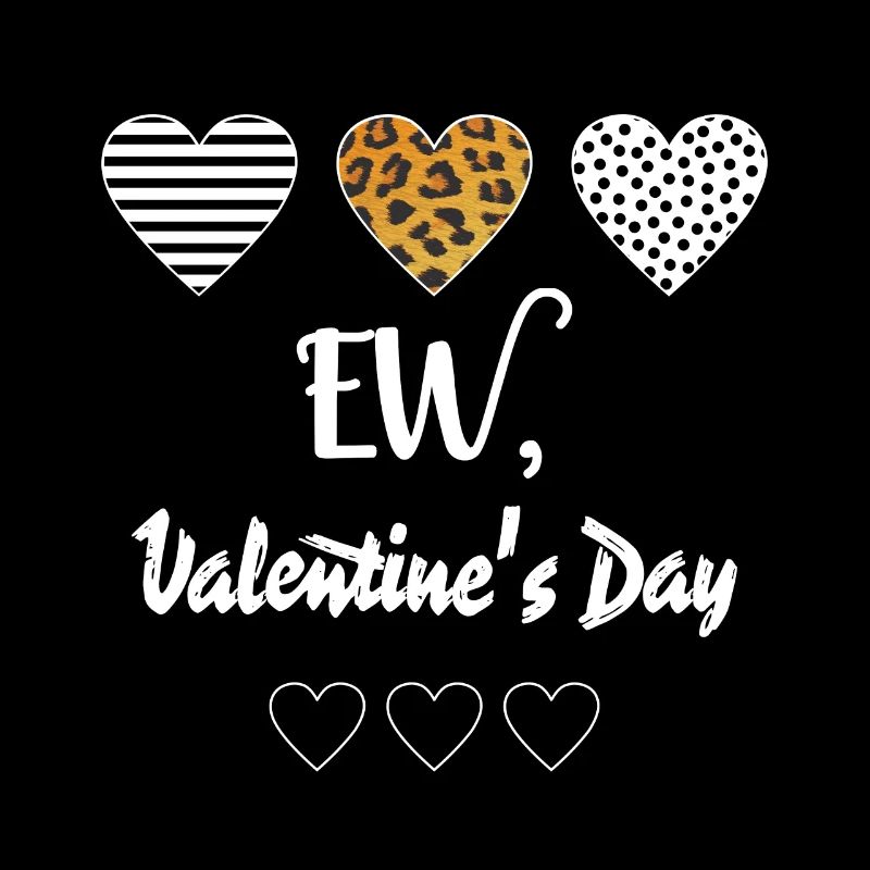Saint-Valentin, Ew, Cœurs, Léopard, Rayures, Points