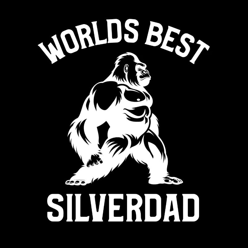 Worlds Best Silverdad Gorilla