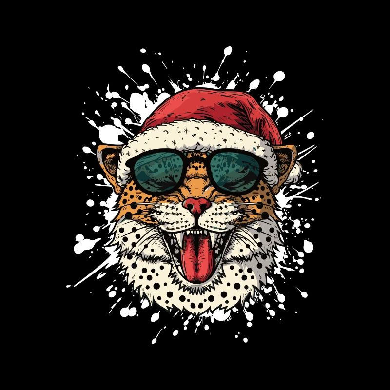 Leopard Christmas Funny