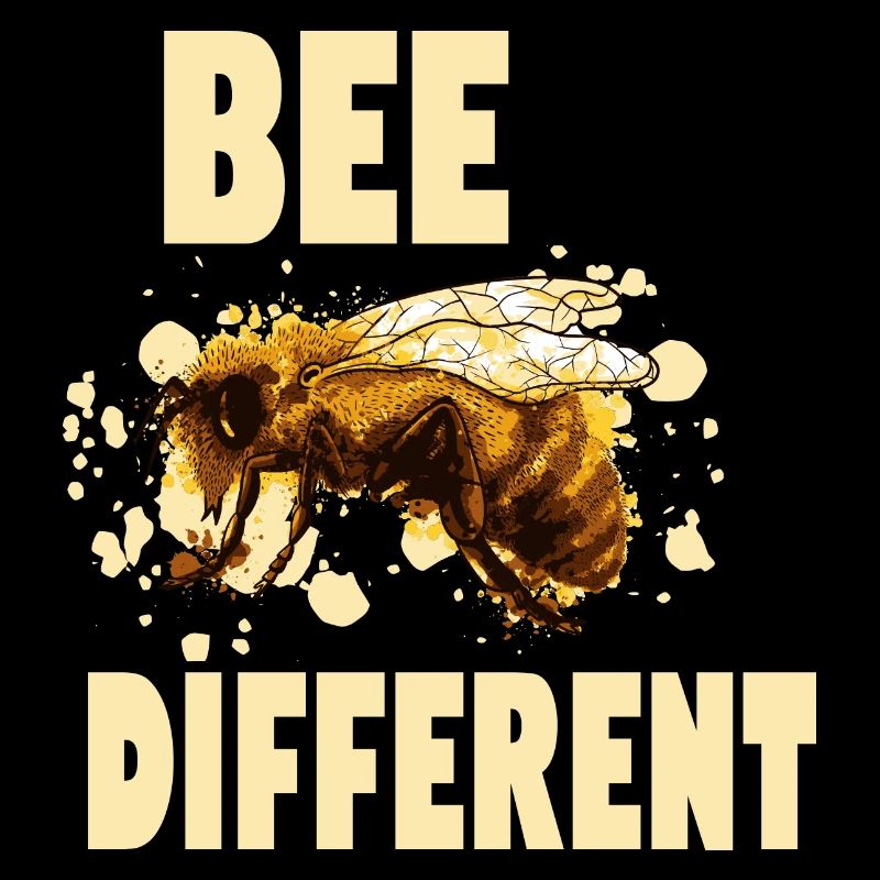 Bee Different Bienen Imker Spruch Geschenk Design