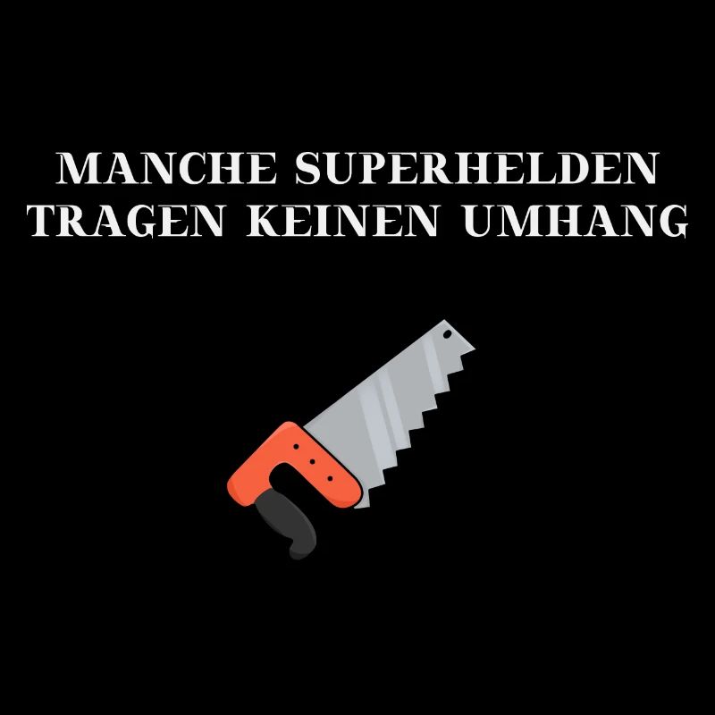 Handwerker Superhelden lustig witzig