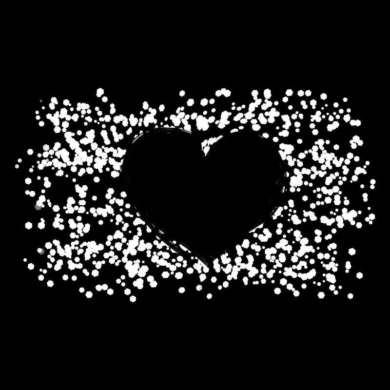 Heart Pattern Points Love Form