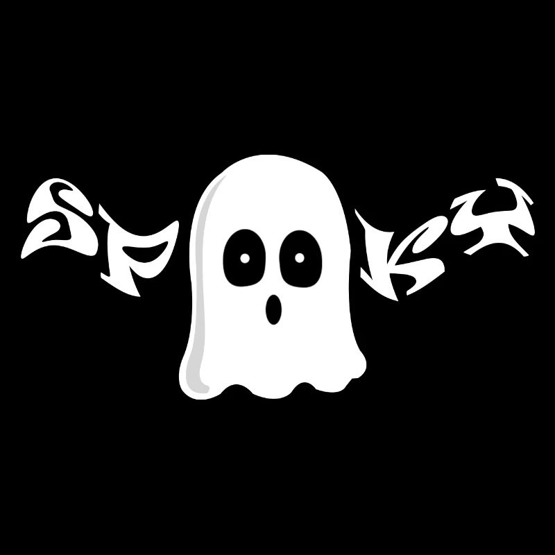 Halloween party ghost in ghost costume "Spooky"