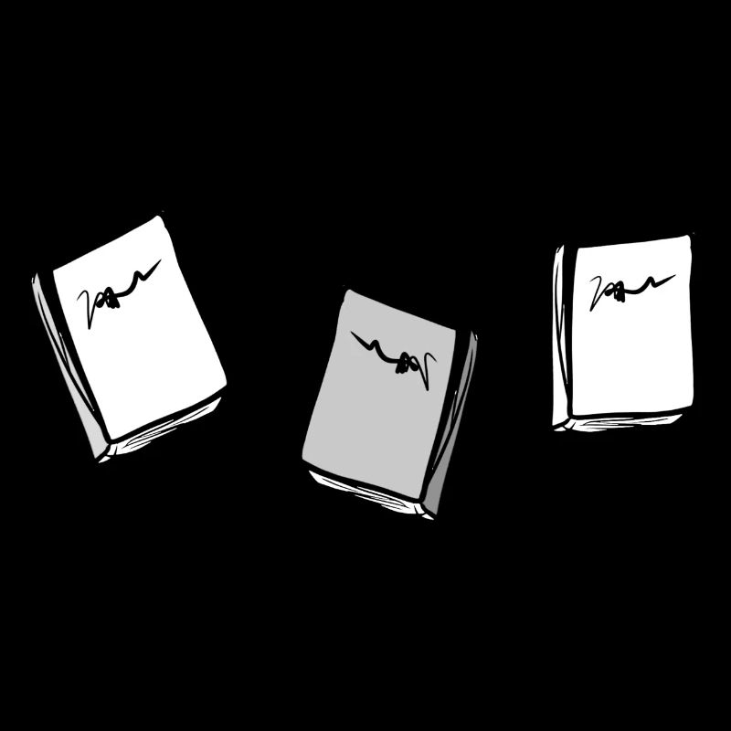 three books pattern reading cartoon