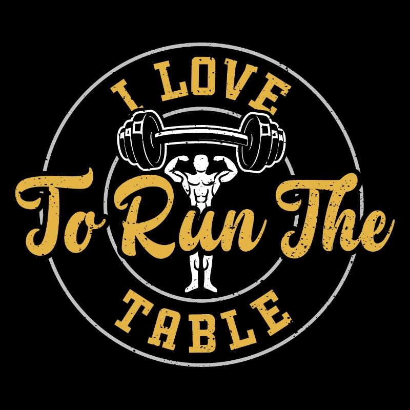 J’aime courir la table - Salle de gym