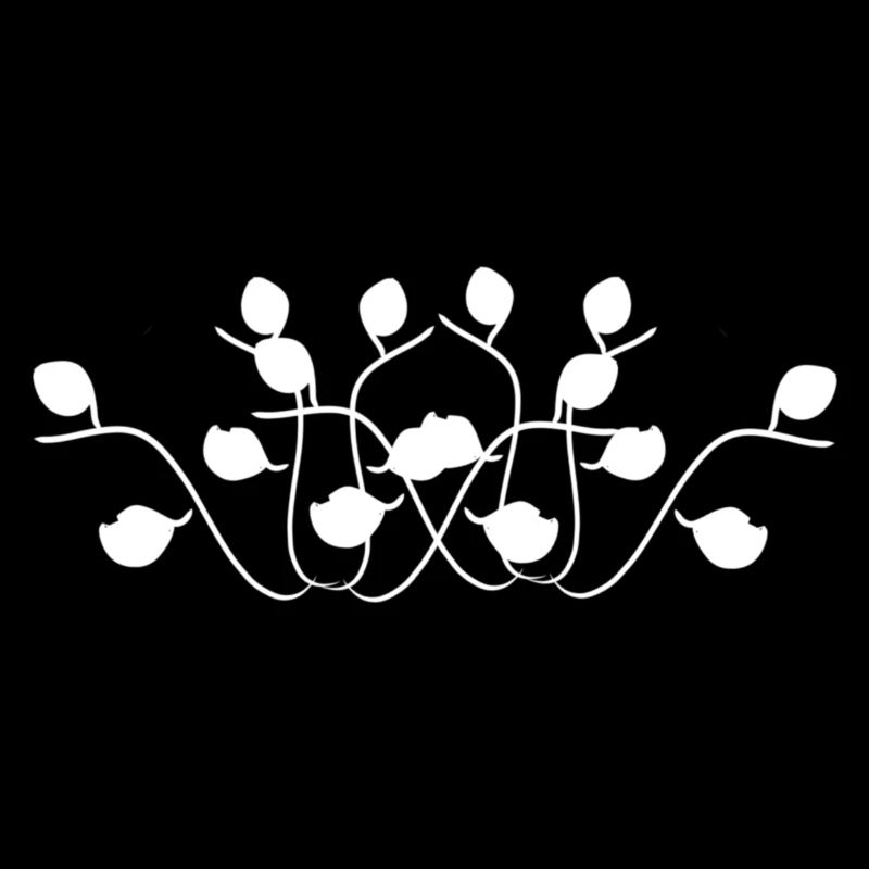 Le symbole laisse des lignes de branches