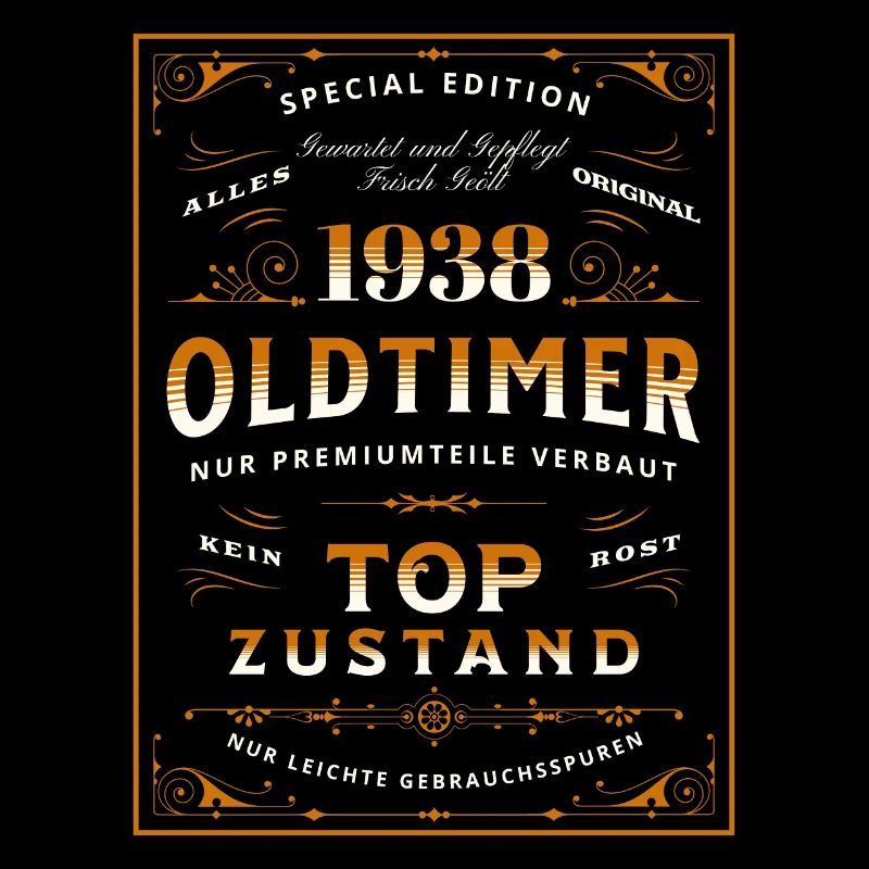 Oldtimer 85. Geburtstag Frau Mann 1938 Lustig