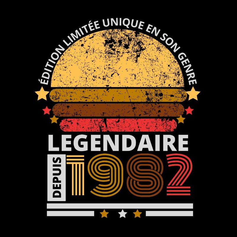 Août 1982 Vintage Anniversaire Rétro