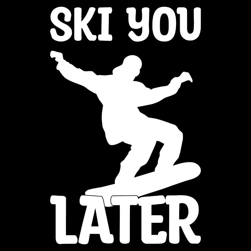 Ski Snowboard Spruch Geschenk