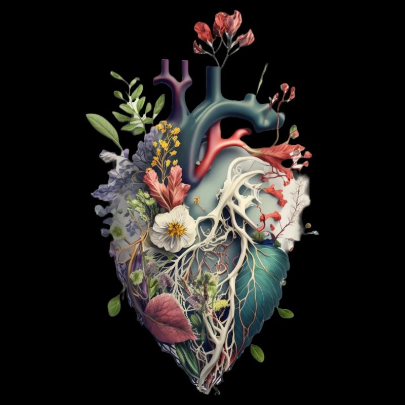 Fleur de coeur | Conception de coeur | Coeur de fleurs | Fleur