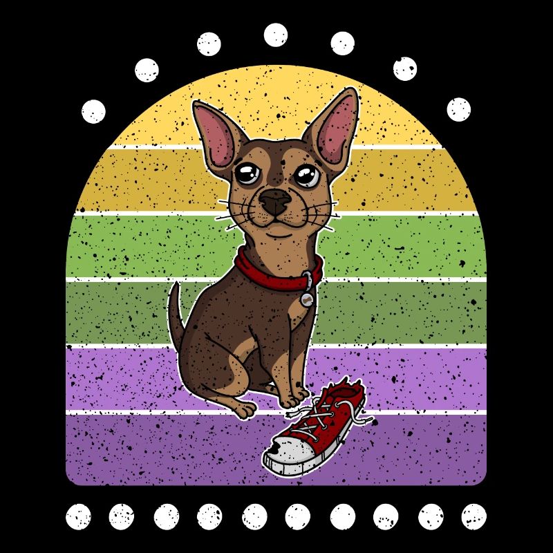 Sneaker Chihuahua Retro Hund