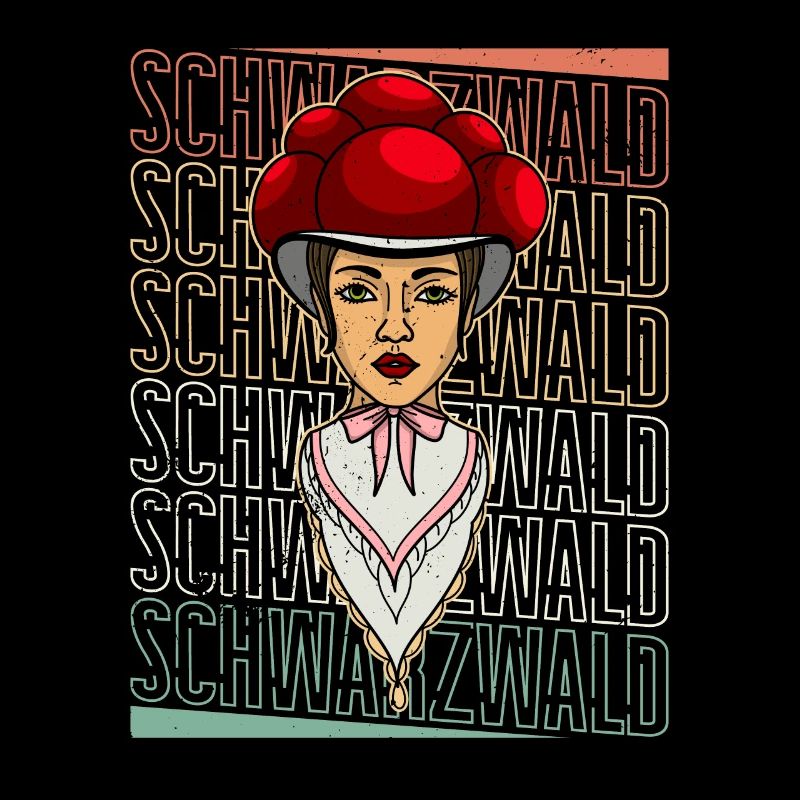 Schwarzwaldmädel Schwarzwald Rétro allemand