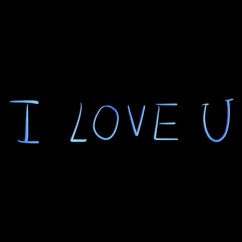 ich liebe dich text blau glitzer