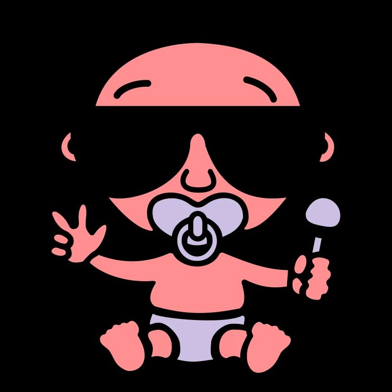 Cool Baby mit Sonnenbrille (Farbe)