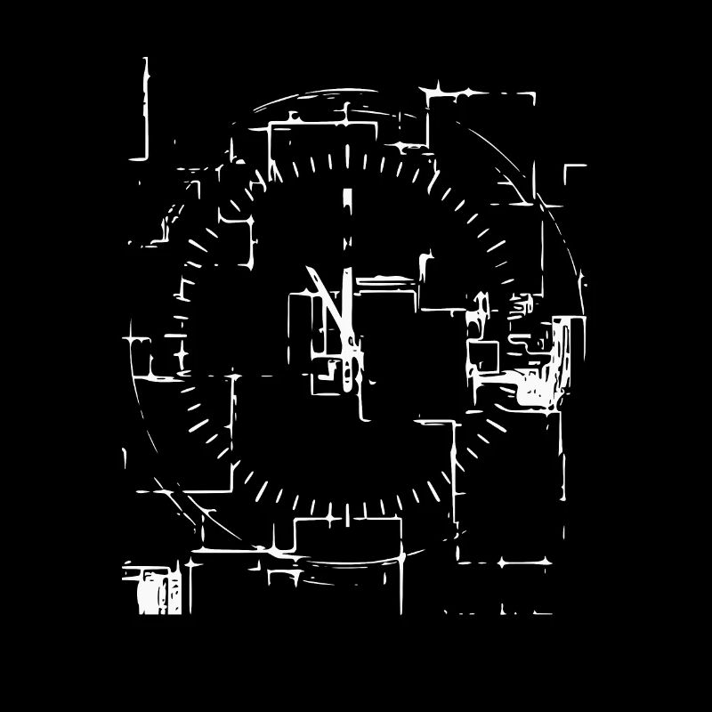 Abstrakte Uhr