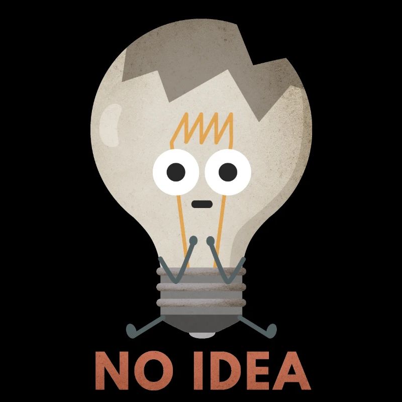 No Idea light bulb