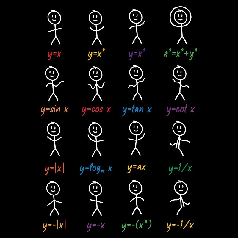 Mathématiques fonction mâles cadeau de maths