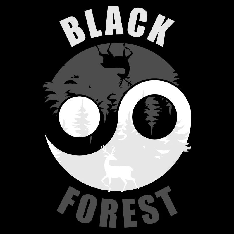 Black Forest Deer Yin Yang