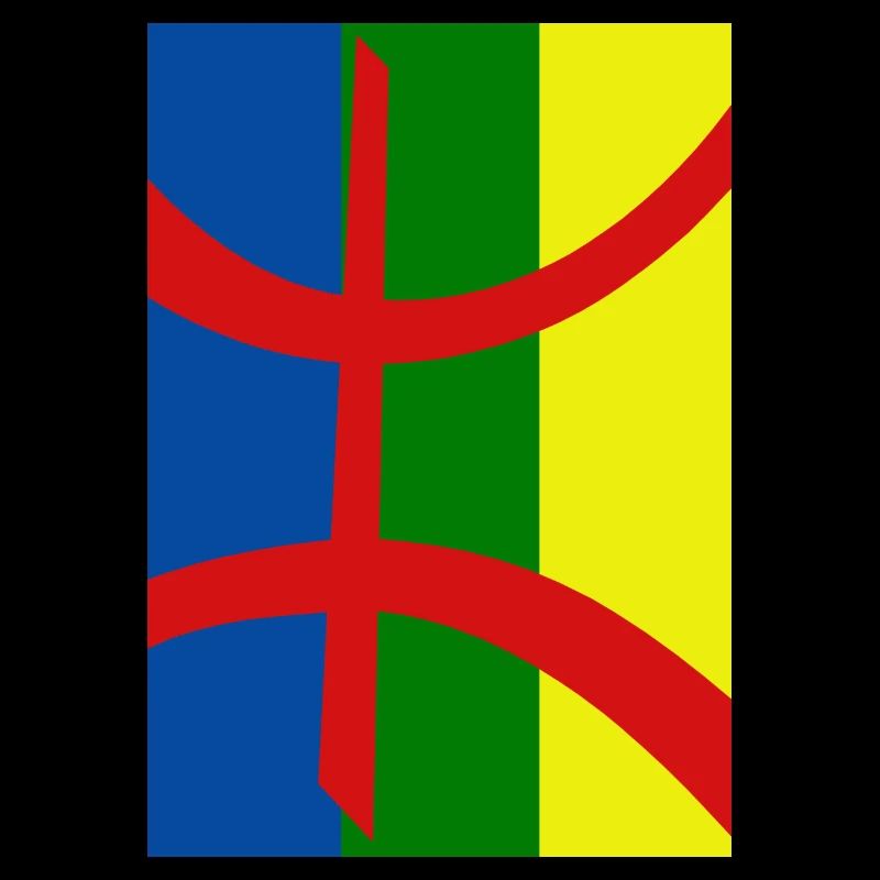 Drapeau Amazigh inversé
